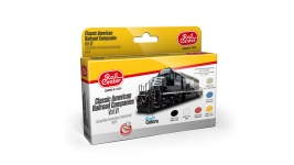 Ammo 4601024 - 6-tlg. Farbset Acryl Amerikanische Eisenbahngesellschaften, 15 ml - Set 6